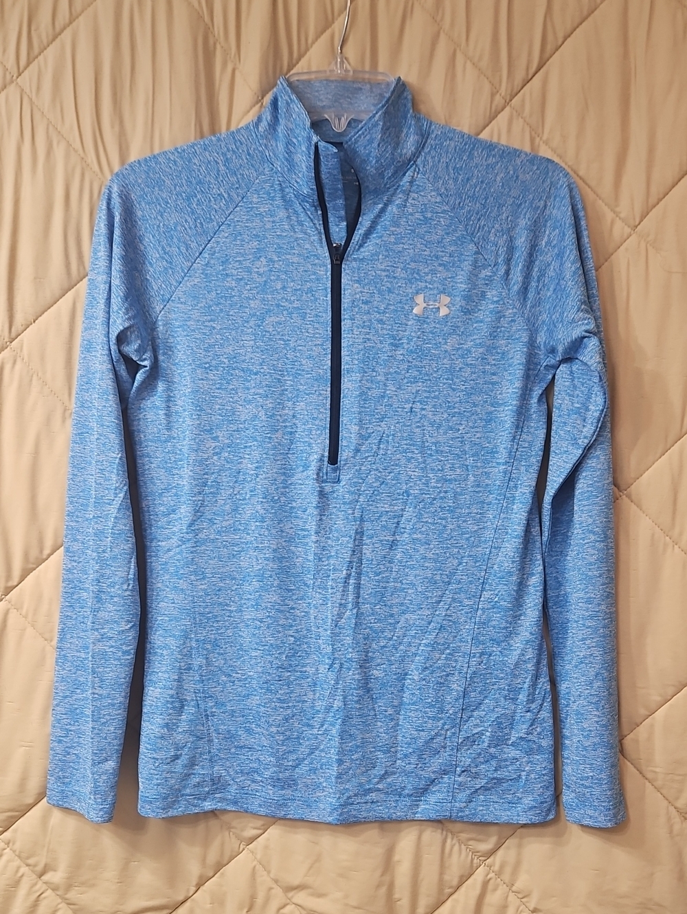 Under Armour Women's Light Blue Quarter-Zip Performance Pullover